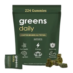 Spirulina Gummy Manufacturer - Private Label 224 Bear Vegan Greens Digestion
