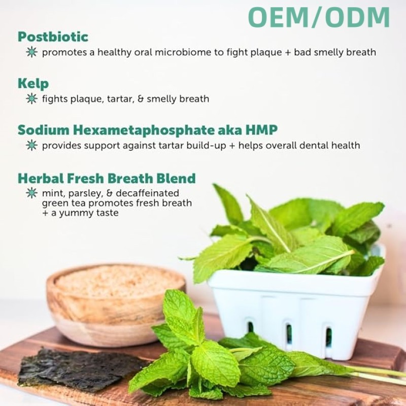 Pet Dental Powder Supplier - OEM Dog Teeth Cleaning Freshens Breath Plaque