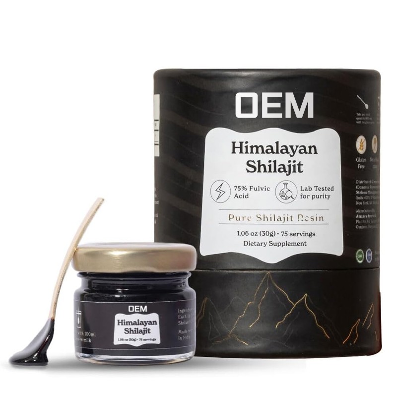 Shilajit Resin Supplement Manufacturer - High Purity 75% Humic Acid Oral Liquid