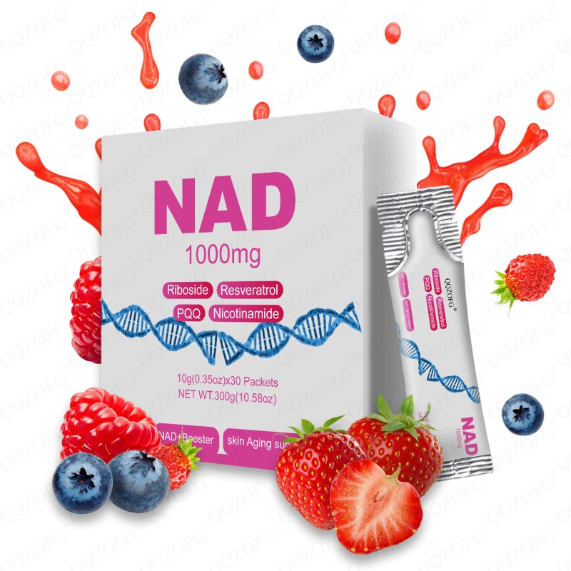 NAD+ Drink Mix Supplier - OEM Factory 1000mg Berry Flavor Skin Energy