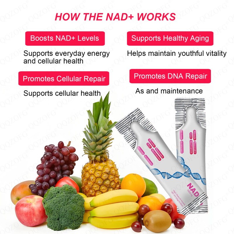 NAD+ Drink Mix Supplier - OEM Factory 1000mg Berry Flavor Skin Energy