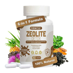 Zeolite Detox Capsules Factory - Custom Private Label 2200mg Full Body Detox