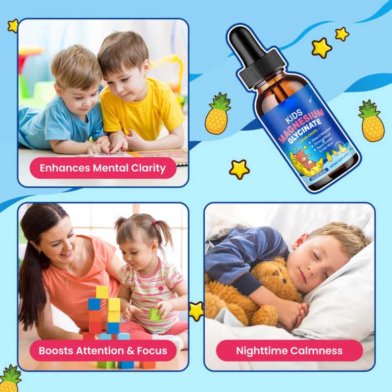 Magnesium Liquid Supplement Supplier - OEM Free Sample Citrate Glycinate Children