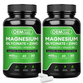 Magnesium Glycinate Capsules Supplier - OEM Vitamin D3 Zinc Bone Heart Joint