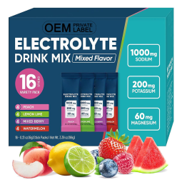 Electrolyte Powder Drink Factory - Private Label Sugar-Free 6 Minerals Hydration