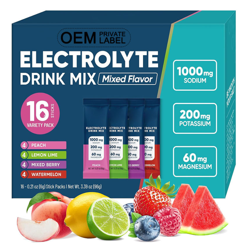Electrolyte Powder Drink Factory - Private Label Sugar-Free 6 Minerals Hydration