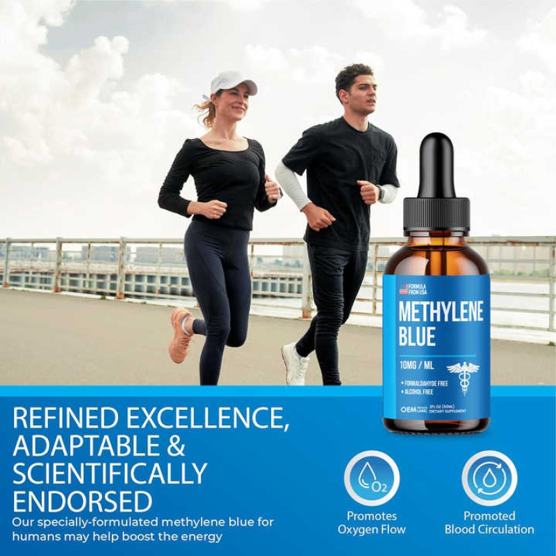 Methylene Blue Drops Supplier - Private Label 99.99% Pure Men Women Adult
