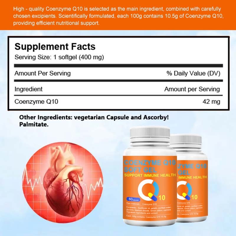 CoQ10 Softgels Supplier - Heart Brain Health Private Label
