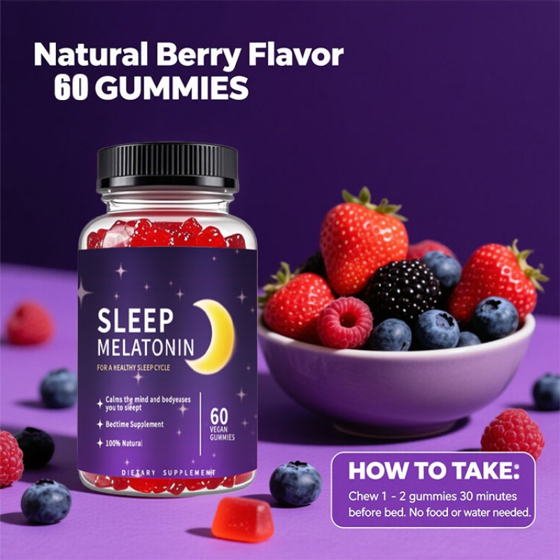 Melatonin Gummies Factory - OEM Vegan Sugar Free Sleep Aid