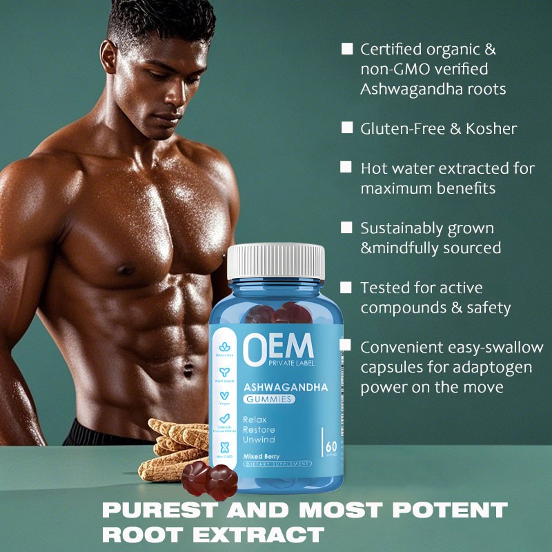 Ashwagandha Gummies Manufacturer - Organic Root Extract Calming