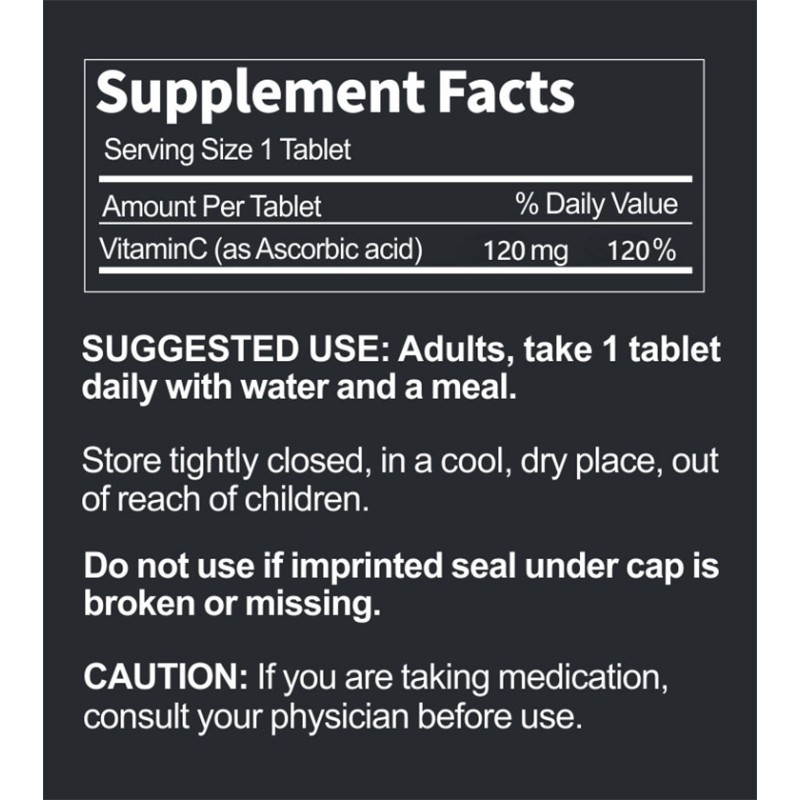 Vitamin C Capsules Manufacturer - 120mg Skin Whitening Supplement