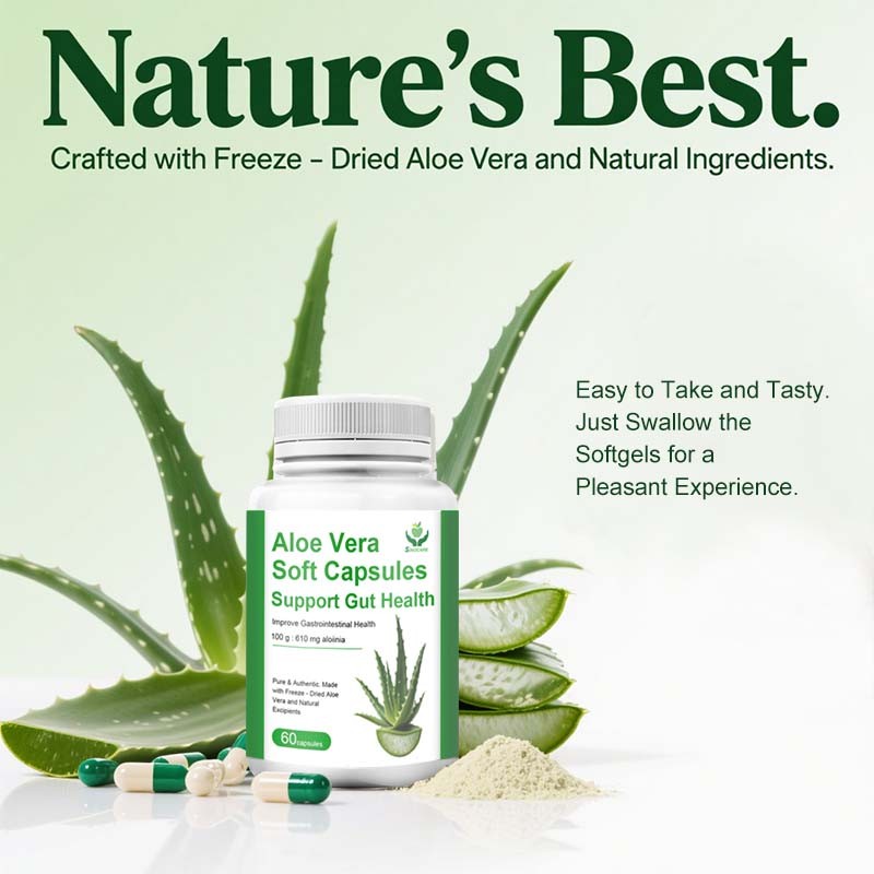 Aloe Vera Softgels Factory - Digestive Health Custom Packaging