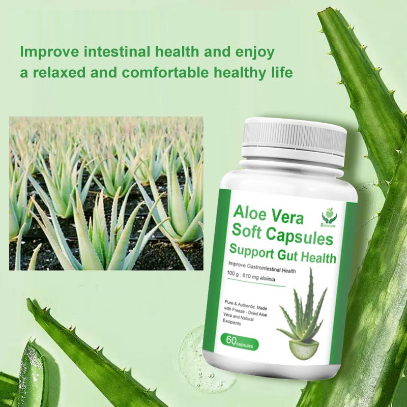 Aloe Vera Softgels Factory - Digestive Health Custom Packaging