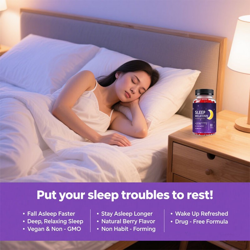 Melatonin Gummies Factory - OEM Vegan Sugar Free Sleep Aid