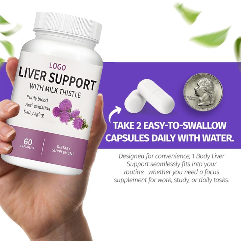 Liver Capsules Supplier - OEM Milk Thistle Curcumin Blend