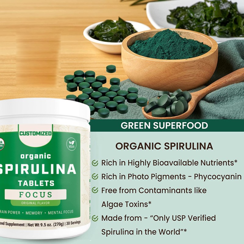 Spirulina Tablets Factory - Vegan Protein Rich Organic Tablets for Sale