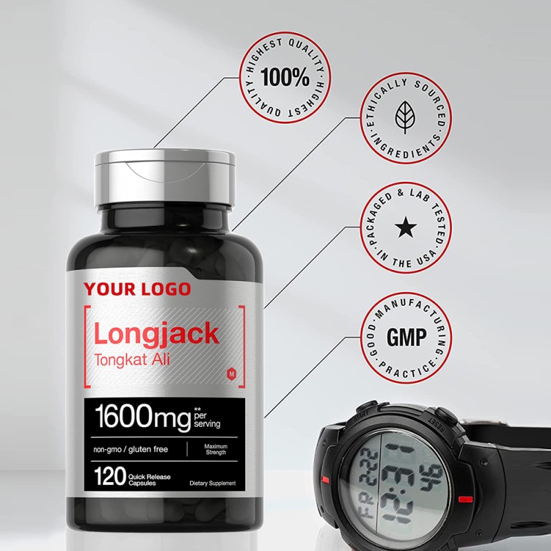 Male Supplement Supplier - Maca Ginseng Tongkat Ali Longjack Capsules