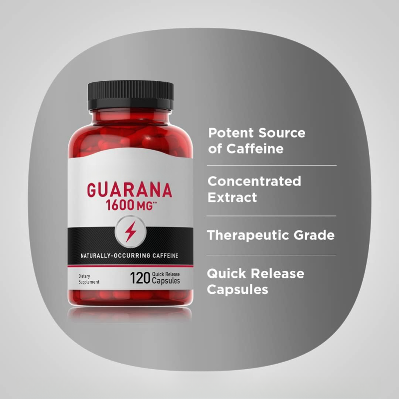 Guarana Capsules Factory - 250mg Adult Health Supplement