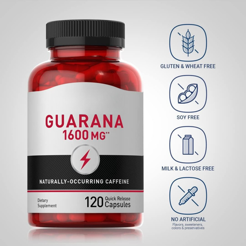 Guarana Capsules Factory - 250mg Adult Health Supplement