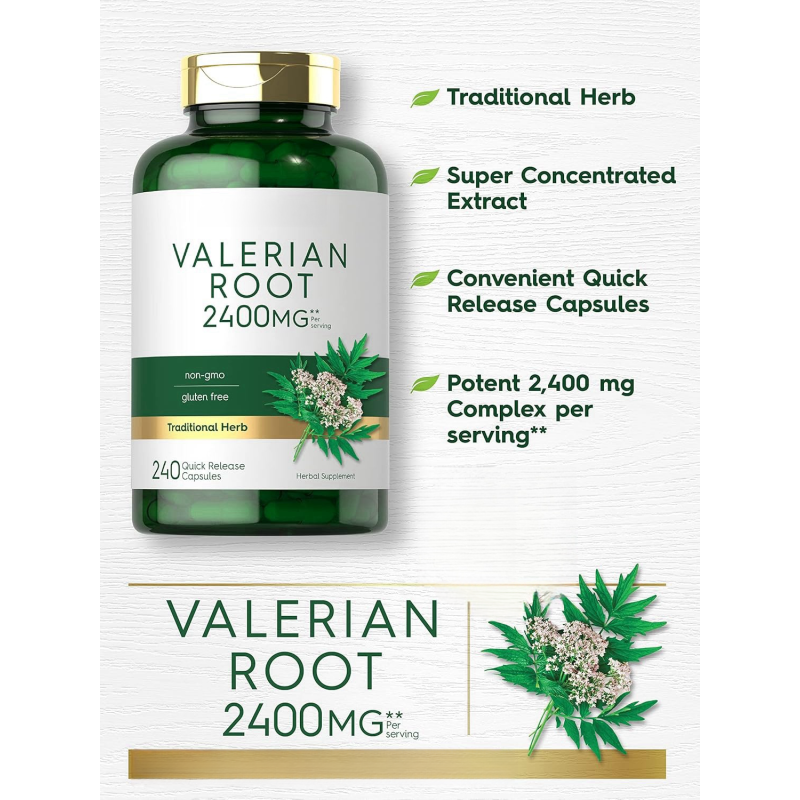 Valerian Root Capsules Manufacturer - Antioxidant Herbal Supplement