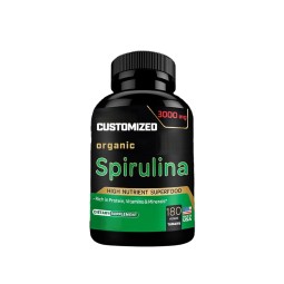 Spirulina Supplement Factory - Customized 3000mg Bottle Non-GMO