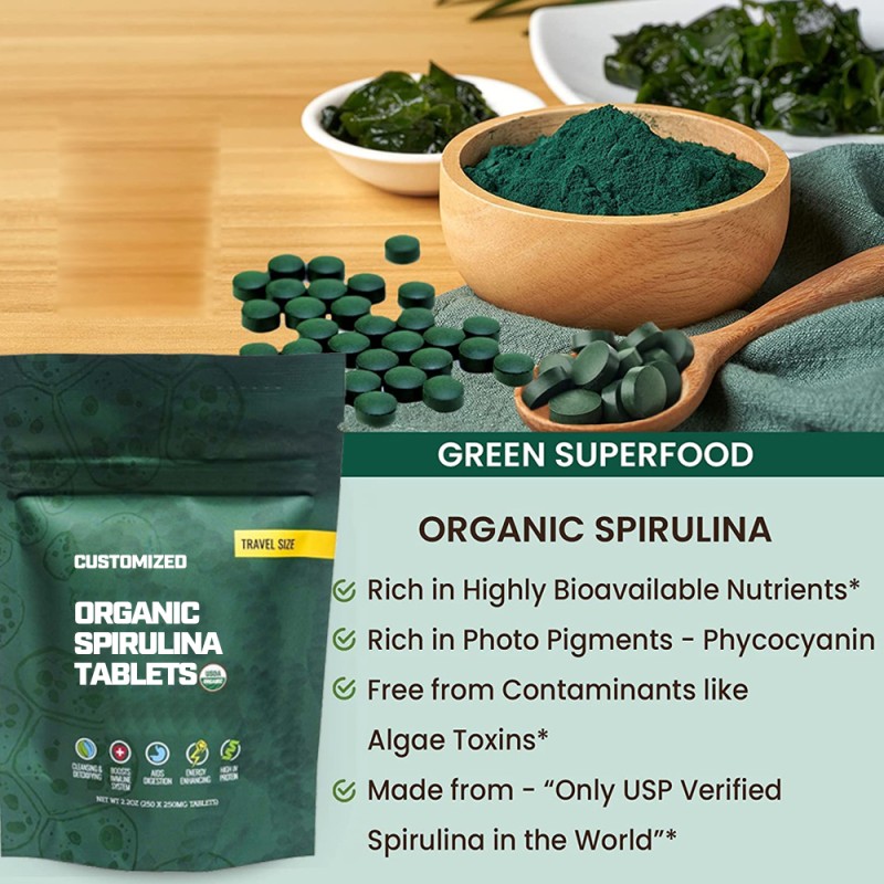 Spirulina Powder Manufacturer - Organic Conventional Tablets Private Label