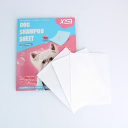 Pet Shampoo Sheet Manufacturer - OEM Dog Grooming Deodorizing Fruit Tea Fragrance
