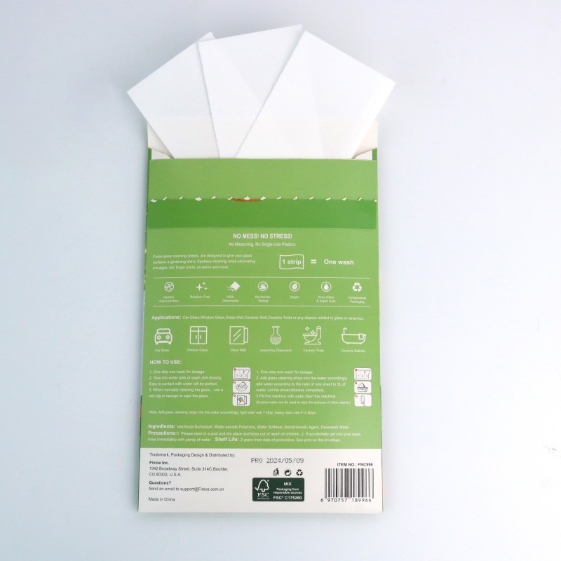 Glass Cleaner Sheet Supplier - XISI Eco-Friendly Window Glass Cleaning