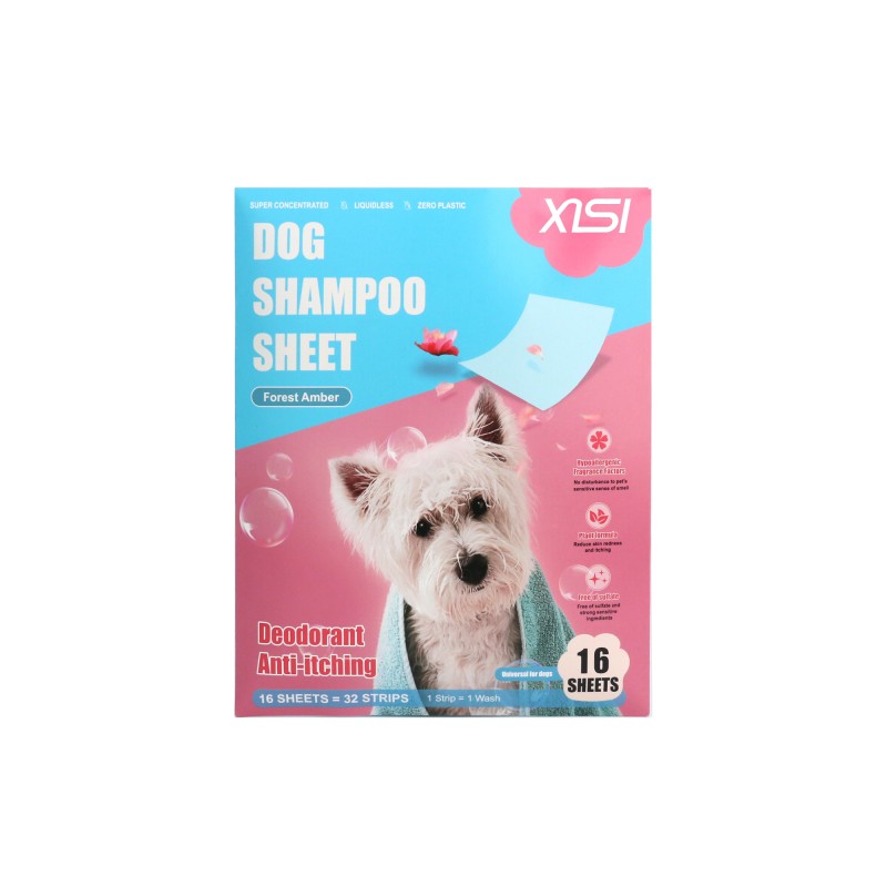 Pet Shampoo Sheet Manufacturer - OEM Dog Grooming Deodorizing Fruit Tea Fragrance