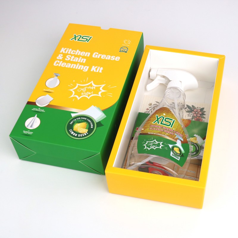 Kitchen Cleaner Spray Supplier - OEM Lemon Fragrance Easy Remove Detergent Sheet