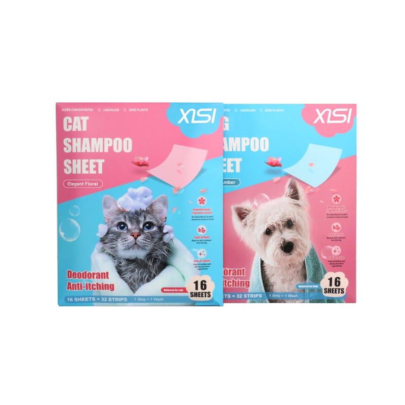 Pet Shampoo Sheet Manufacturer - OEM Dog Grooming Deodorizing Fruit Tea Fragrance