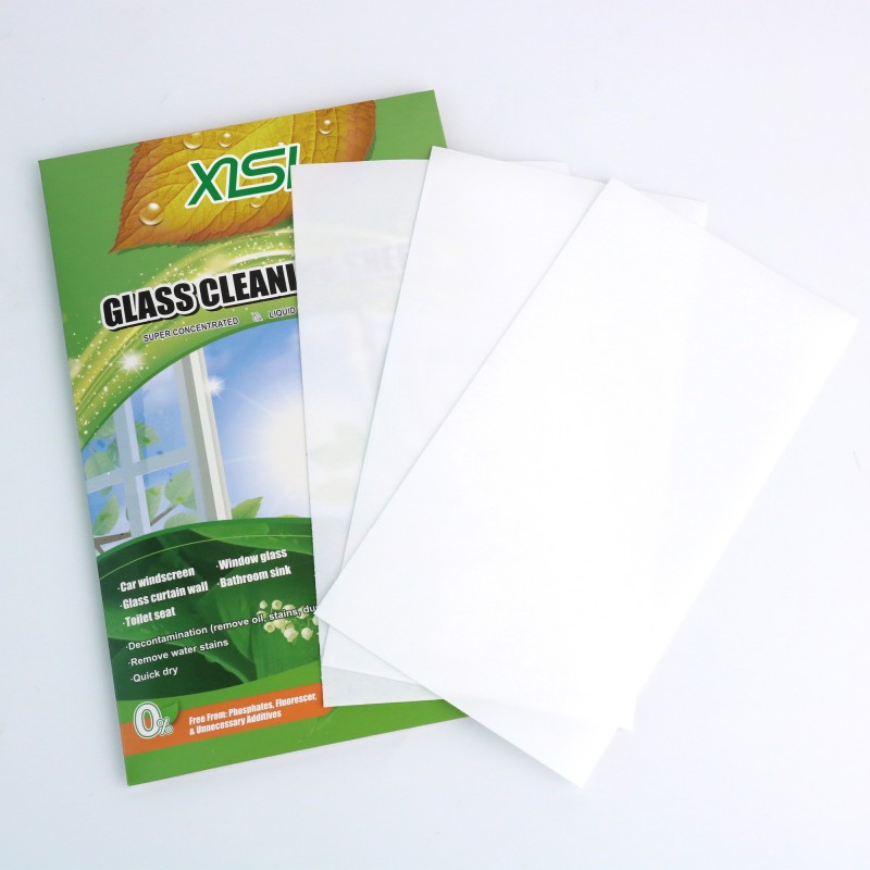 Glass Cleaner Sheet Supplier - XISI Eco-Friendly Window Glass Cleaning