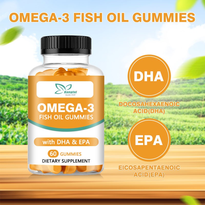 Omega 3 Fish Oil Gummies Manufacturer - High Quality Herbal DHA EPA Brain Heart