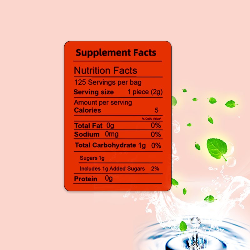 Caffeine Chewing Gum Supplier - Private Label Quick Energy Fresh Breath Mint