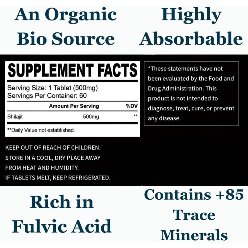 Shilajit Tablets Factory - Wholesale Price Natural Fulvic Acid Trace Minerals