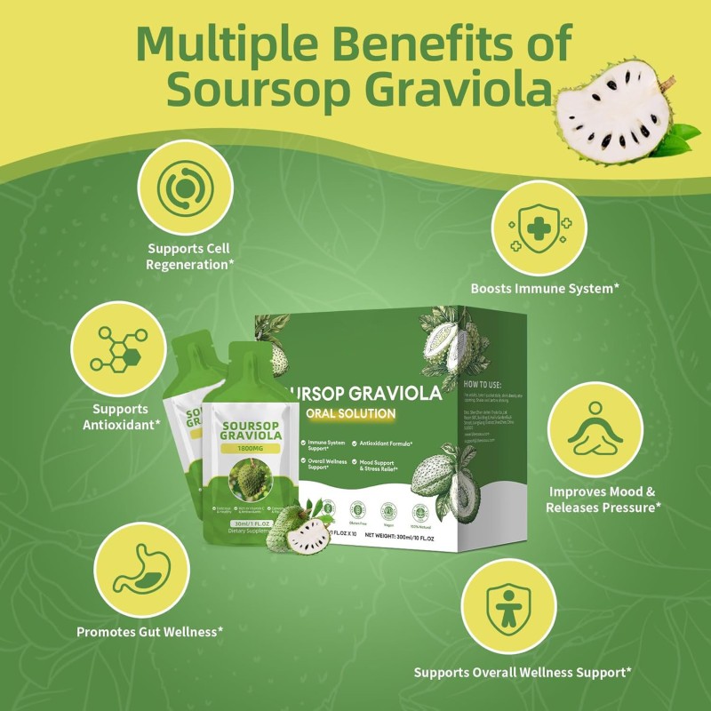 Graviola Extract Drink Supplier - Best Selling Organic Gut Wellness Soursop Liquid