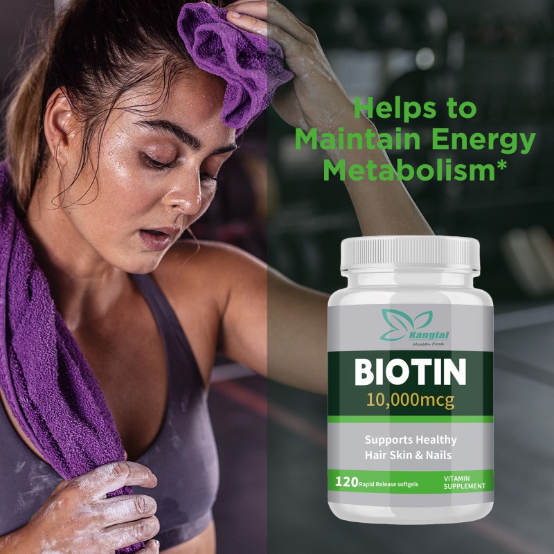 Biotin Softgels Factory - High Potency Hair Growth Skin Health Nail Strength