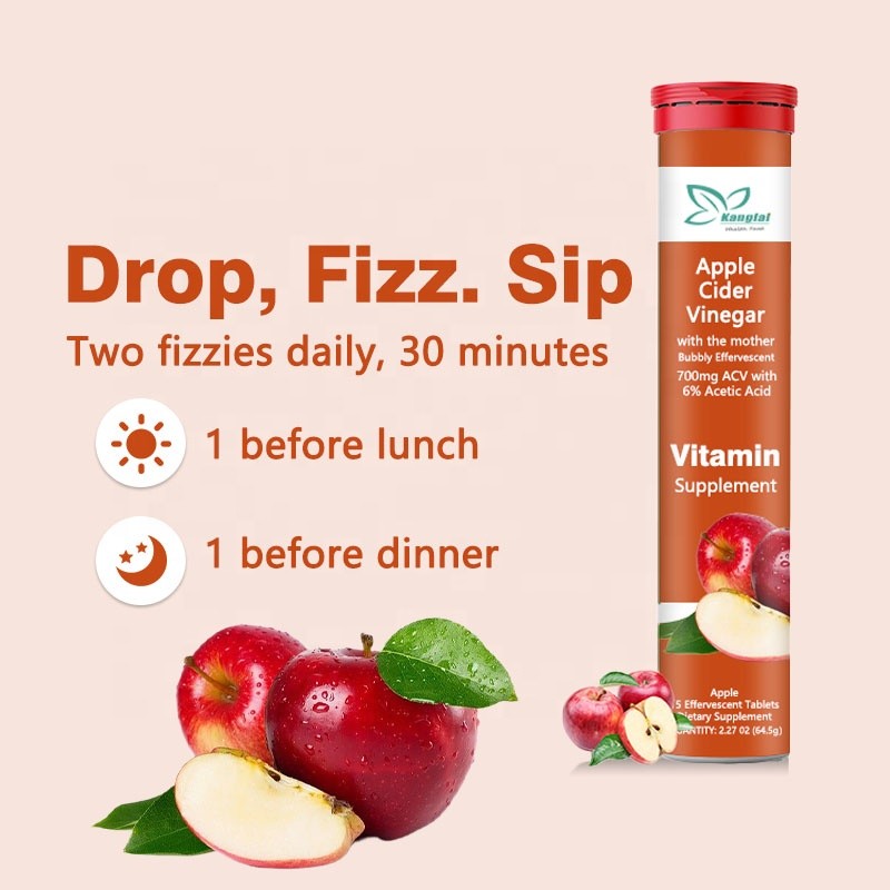 Apple Cider Vinegar Tablets Factory - OEM Supplements Slimming ACV Women Digestion