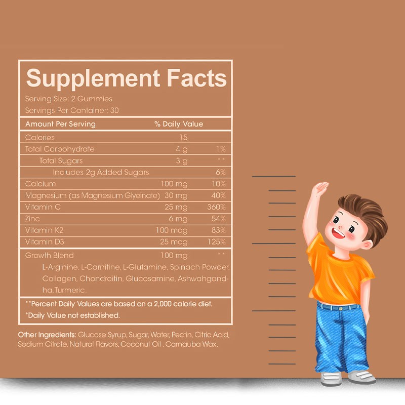 Height Growth Gummies Factory - Factory Direct Healthcare Mineral Calcium Zinc