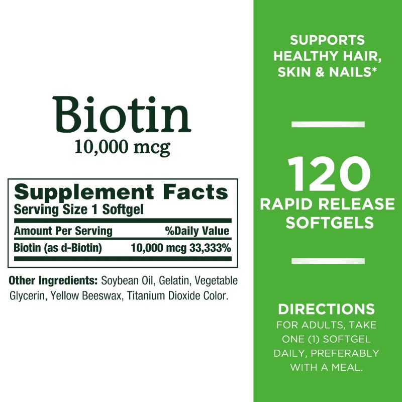 Biotin Softgels Factory - High Potency Hair Growth Skin Health Nail Strength