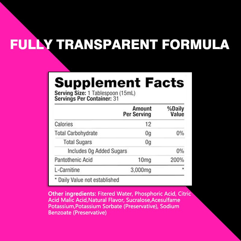 L-Carnitine Oral Liquid Factory - Wholesale Private Label Blue Razz Muscle Focus