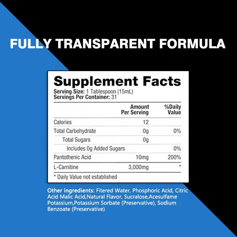 L Carnitine Oral Liquid Manufacturer - OEM ODM Caffeine Energy Recovery Sport