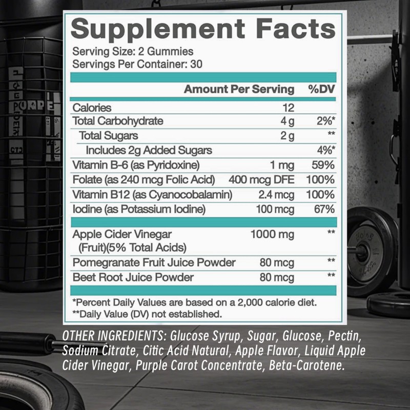 Weight Loss Gummies Manufacturer - Factory Direct ACV Vitamin B12 Metabolism