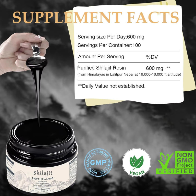 Shilajit Resin Supplier - Best Selling 100% Organic Fulvic Acid Immunity