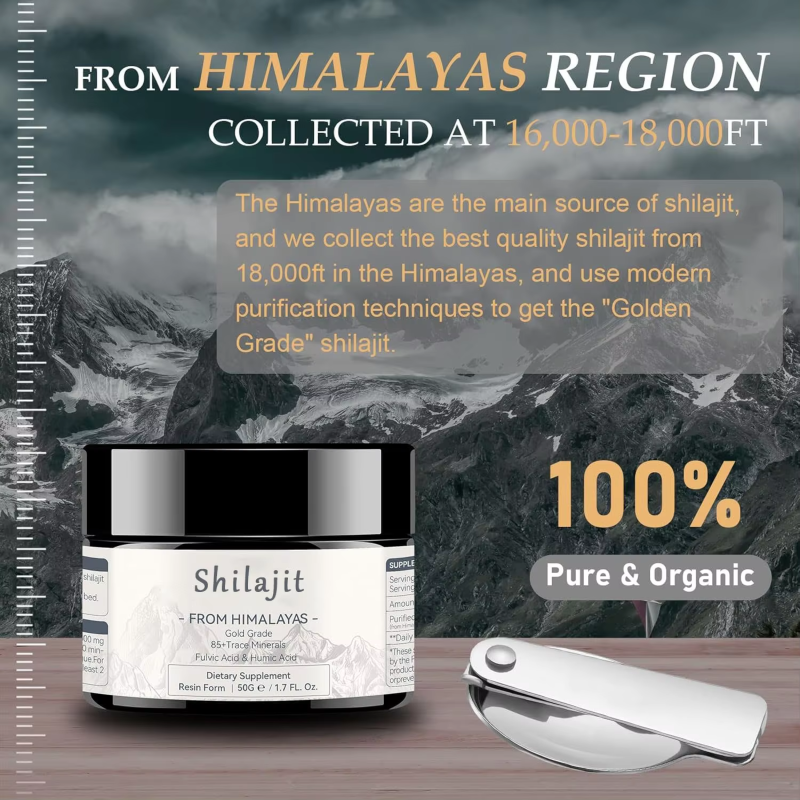 Shilajit Resin Supplier - Best Selling 100% Organic Fulvic Acid Immunity