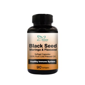 Black Seed Oil Softgels Supplier - Moringa Flaxseed Healthy Immune Pure Cold
