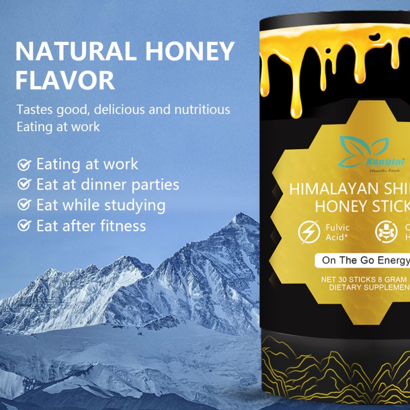 Shilajit Honey Sticker Supplier - Private Label Himalayan Immune Humic Acid Vitamins