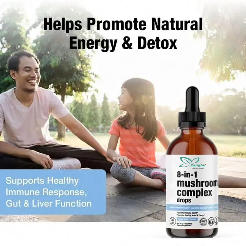 Mushroom Liquid Drops Supplier - Private Label Multi Mushroom Natural Energy Herbal