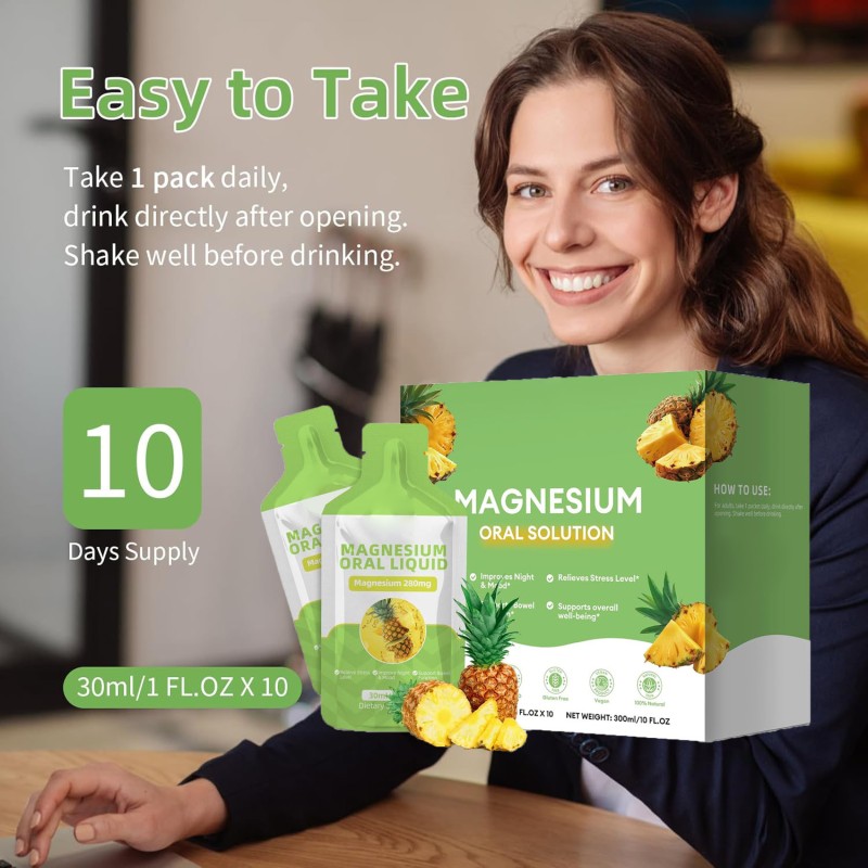 Magnesium Oral Liquid Manufacturer - Factory Direct Vegan Bowel Function Bone Health