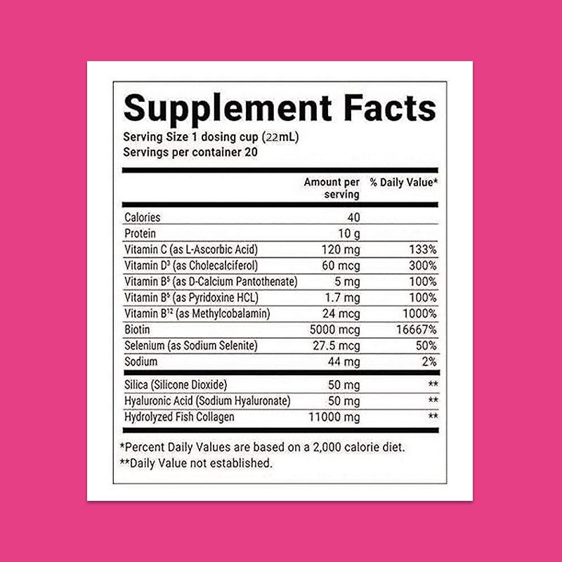 Liquid Collagen Supplier - Marine Collagen Vitamins Biotin Hyaluronic Skin Hair